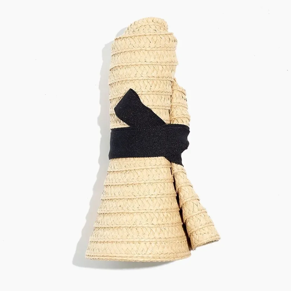 Madewell Packable Braided Straw Hat Size M/L